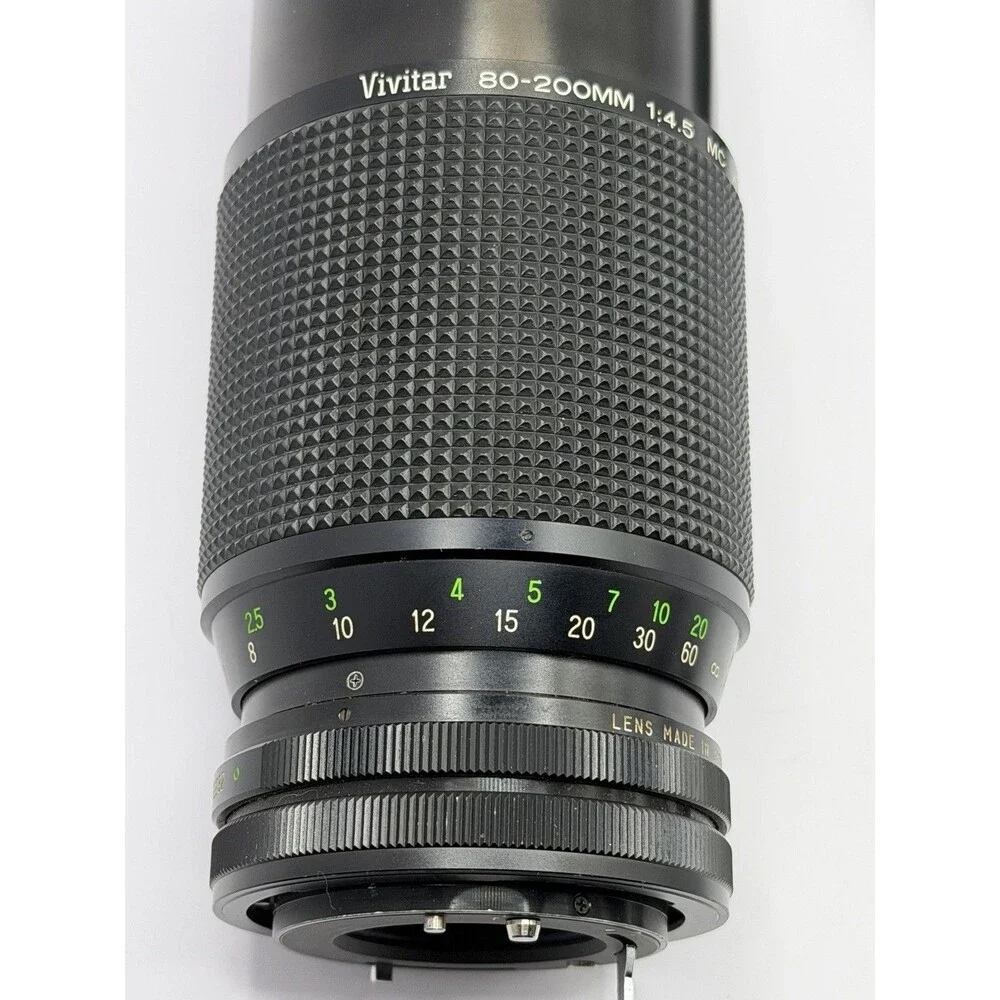 Vivitar 80-200mm f/4.5 MC Zoom Lens Canon FD Mount Made in Japan